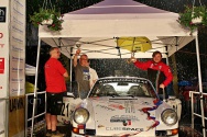 Rallye Český Krumlov: Vyhlášení výsledků na cílové rampě